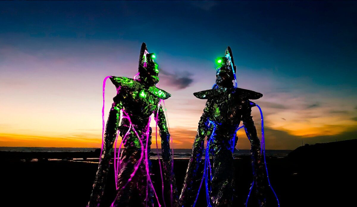 Futuristic Themed Stilt-Walkers